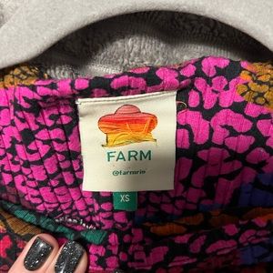 Farm rio dress, animal print, cotton,xs